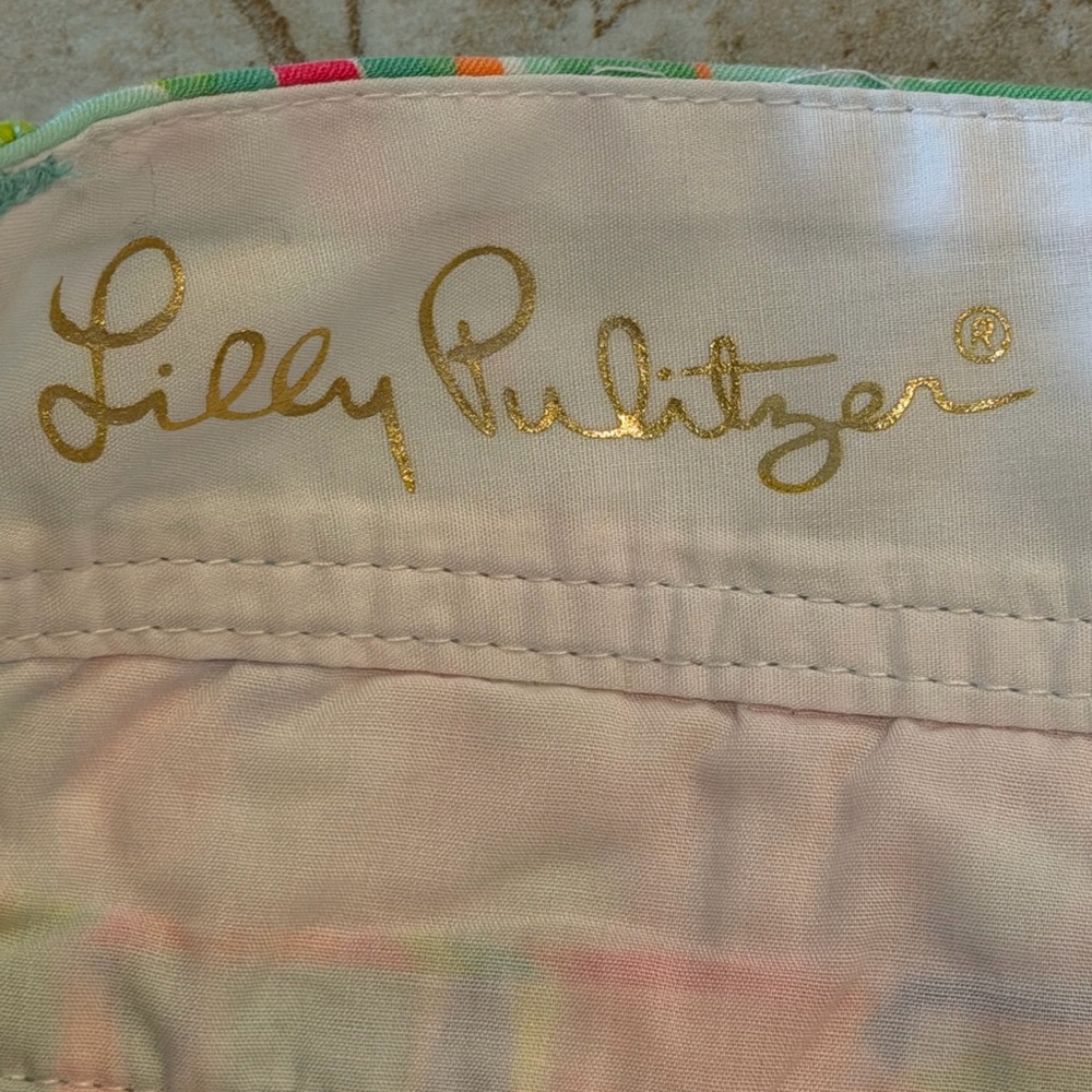 Lilly Pulitzer The Callahan Floral Print Cotton Short Women’s Size 8 Multicolor - Picture 4 of 5